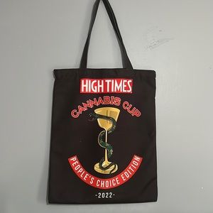 Canvas high times zip shoulder bag